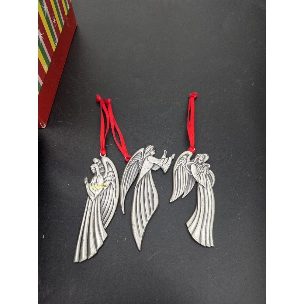 VINTAGE 1994 HOME FOR THE HOLIDAYS ANGEL ORNAMENTS - SET OF 3
